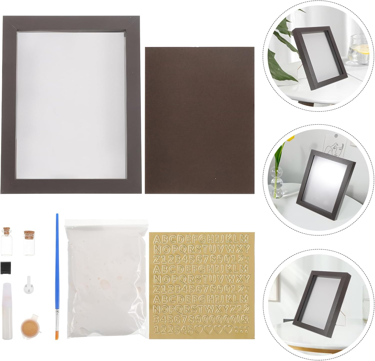 Yardwe Handprint Footprint Kit Photo Frame Newborn Keepsake Memory Decor Nursery image number 2