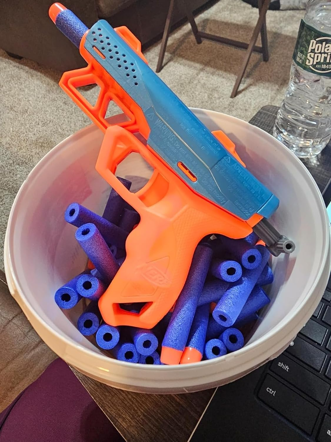 200 Nerf N Strike Blaster Compatible Dart Bullets,200Pcs Nerf Bullet Refill Darts Premium Foam Bullets Pack Compatible for Nerf N-Strike Elite Guns image number 2