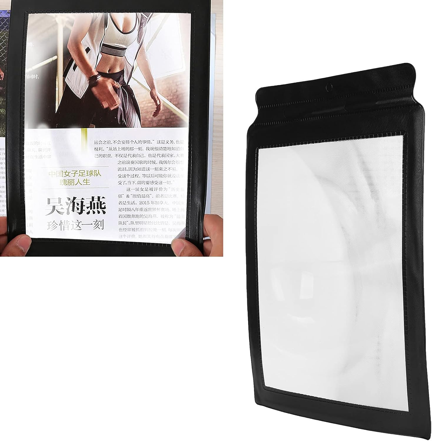 A4 Reading Aid Magnifier, Practical for Tiny Objects, Books, Maps, Menus image number 6