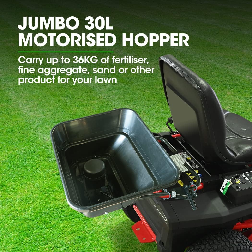 Plantcraft 12V Spreader 12V 36Kg 30L Lawn Seed Fertiliser, for ATV, Ride on Mower, with Rain Cover image number 1