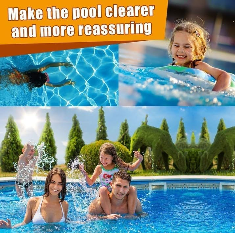 Refreshpool Quick Pool Cleaning Tablet, Pool Chlorine Tablets, Chemical Dispenser Pool Cleaning Tools, for Swimming Pools, Spa, Hot Tub, Kitchen Sinks, Toilets, 100Pcs (A) - B image number 2