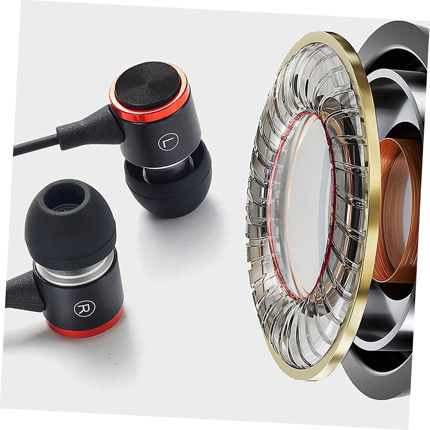 LOORGVEL Type-C In-Ear Earphones with Mic Wired Usb-C Headphones Bass Control Earbud Headsets for Music and Sports Compatible with Smartphones and Laptops image number 2