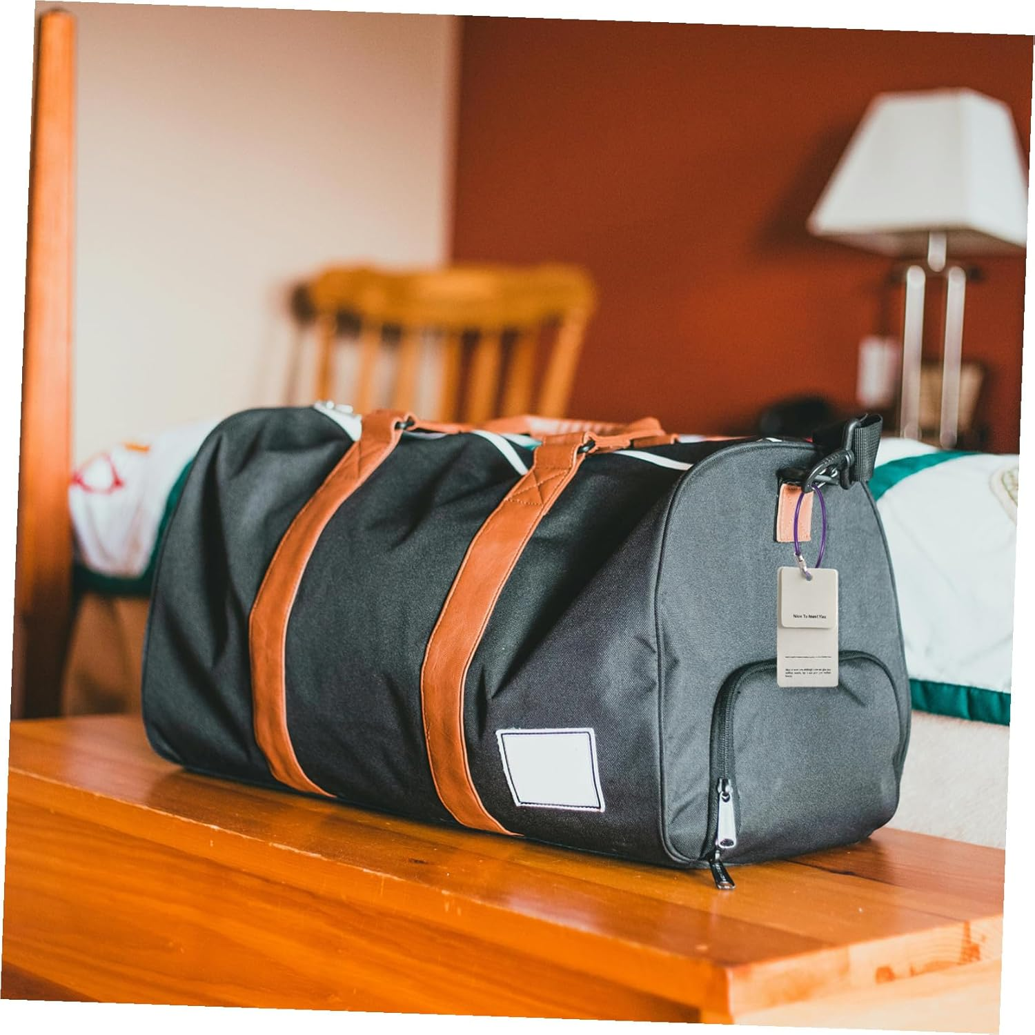 Tofficu 16Pcs Wire Keychain Cable Stainless Steel Multi-Color Key Rings for Travel Luggage and Bag Tags image number 1