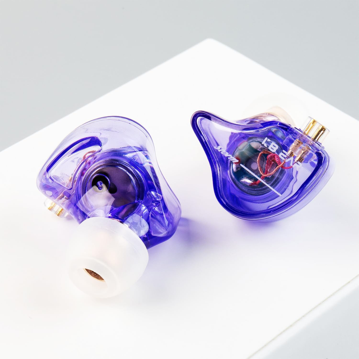 Keephifi KBEAR Storm Stage Earphones HD Micrphone, in Ear Monitors Headphones Dynamic Driver in Ear Earbuds,Professional Earbuds Wired for Musicians Singers Guitarist Drummer Pianist(Purple with Mic) image number 5