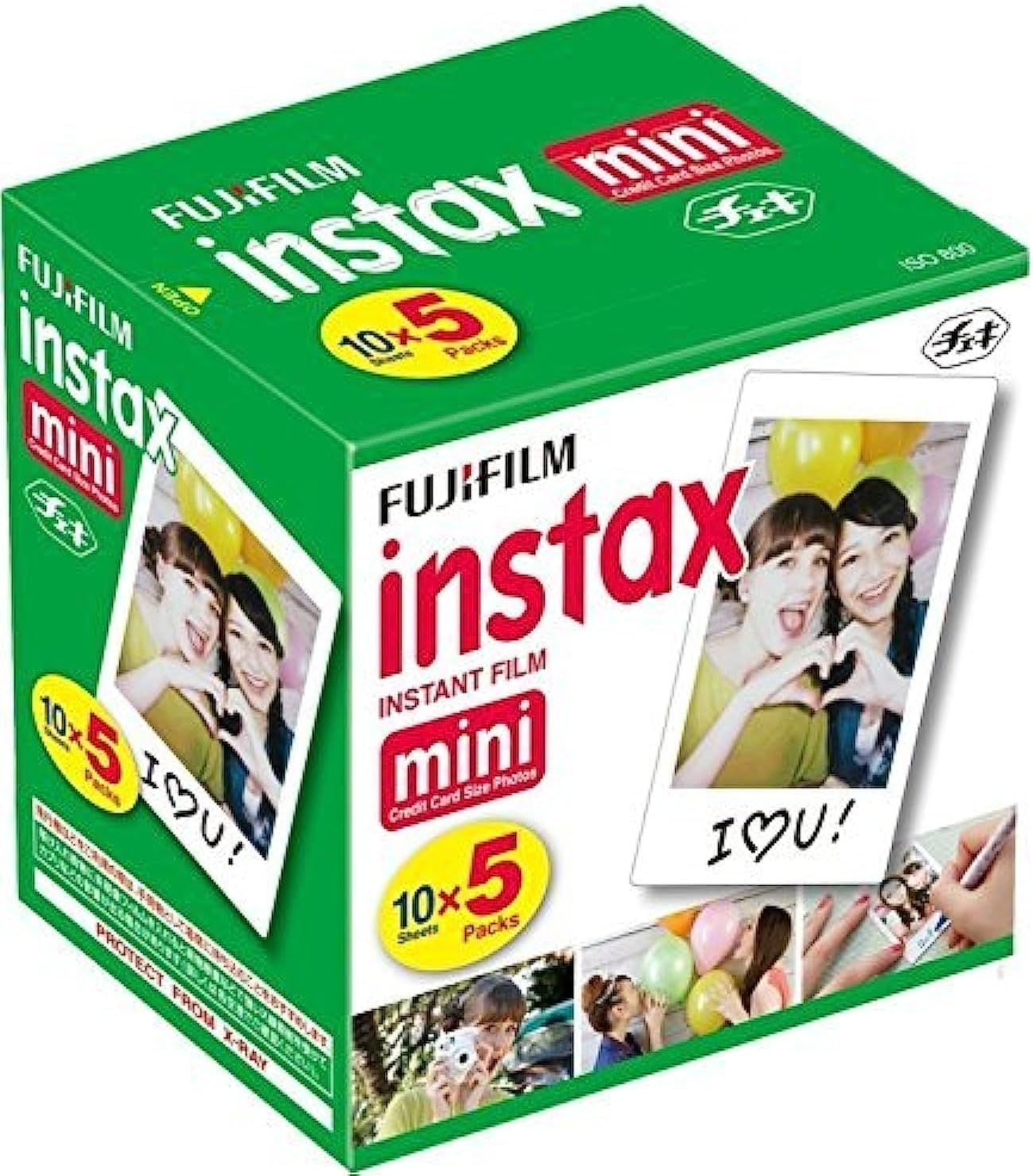 Fujifilm Instax Mini Instant Film, 10 Sheets X 5 Packs (Total 50 Shoots) image number 2