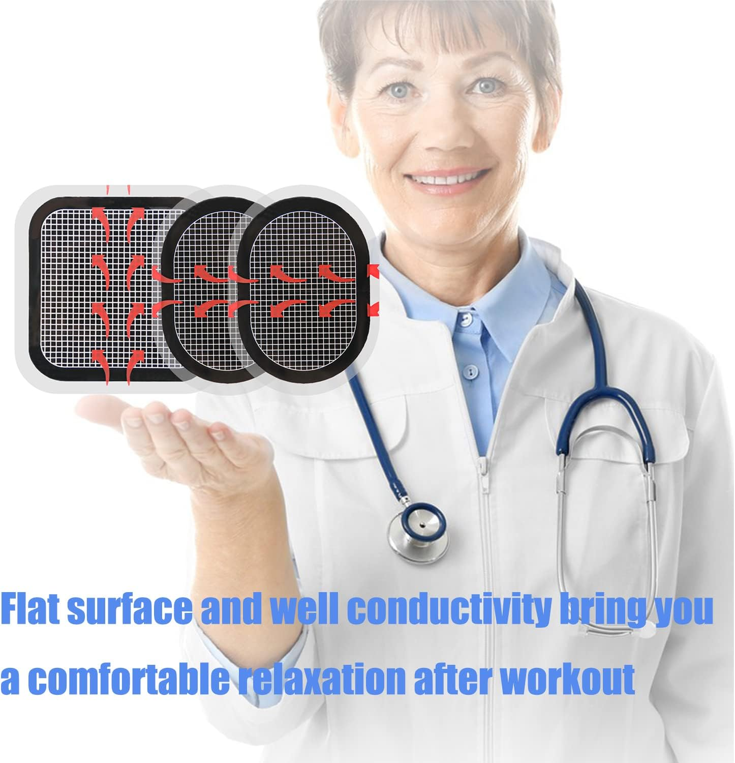 UYGHHK Gel Pads for All Abdominal Belts, Replacement Gel Sheet for Abdominal Toning System, Replacement Gel Pads image number 4