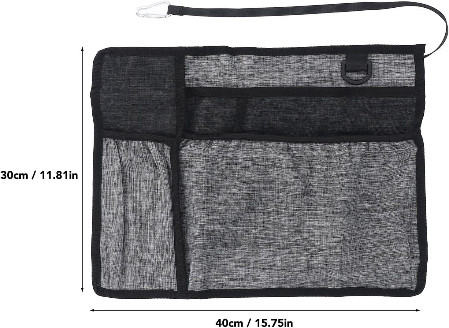 Walker Basket & Bag with Cup Holder, Foldable Walker Storage Bag, Multi-Pocket Walker Carry Pouch, Waterproof Oxford Fabric, Universal Lightweight Design with Large Capacity image number 4