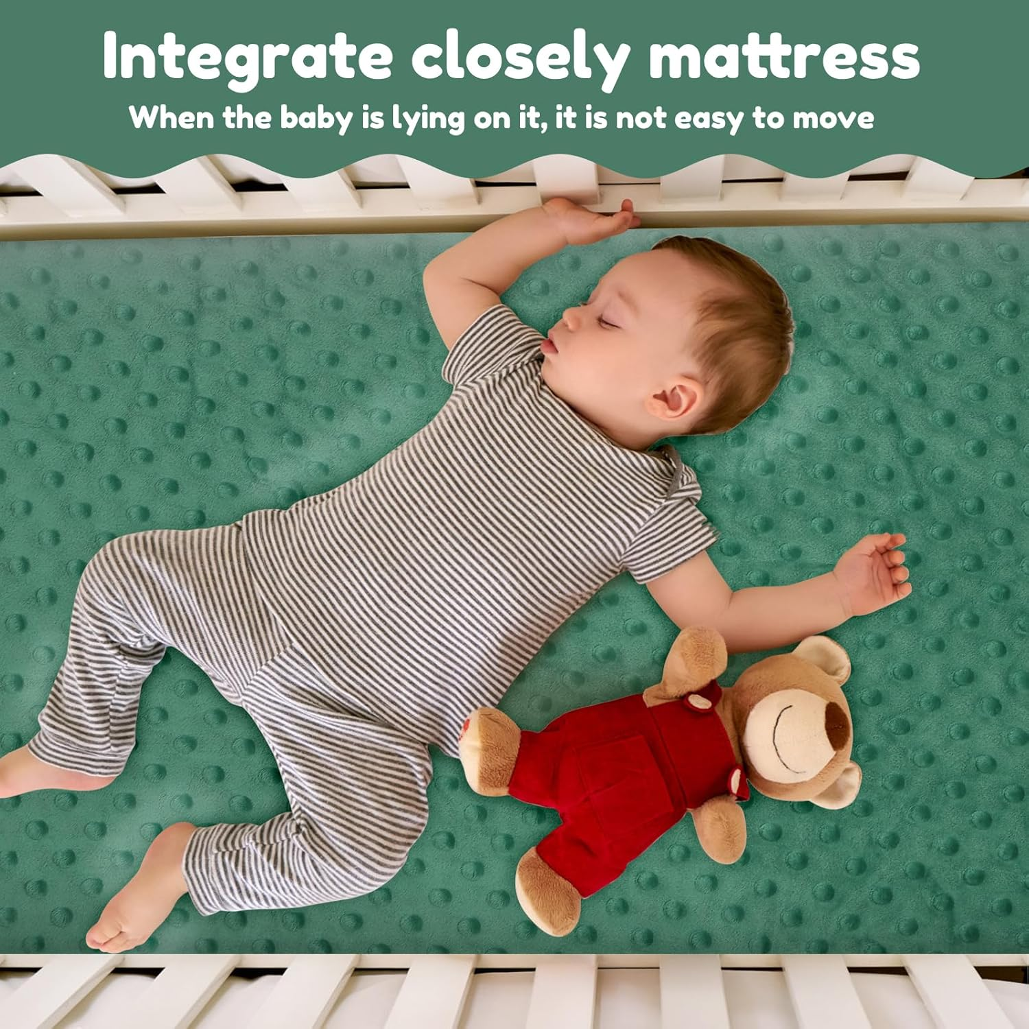 Changing Pad Covers 3Pack, Changing Pad Sheets, Soft Breathable Changing Pad Sheets, for Unisex Baby Girls and Boys, for Home Kid Use (Green) - Pink image number 5