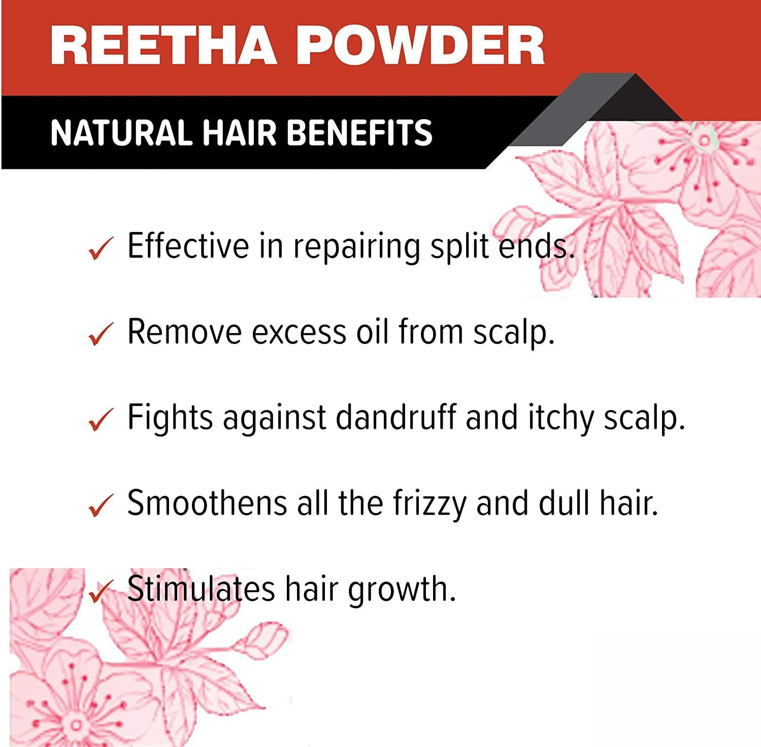 Amla Reetha Shikakai Powder for Hairs - Hair Pack Powder for Hair Growth, Strong Scalp and Shiny Hair image number 4