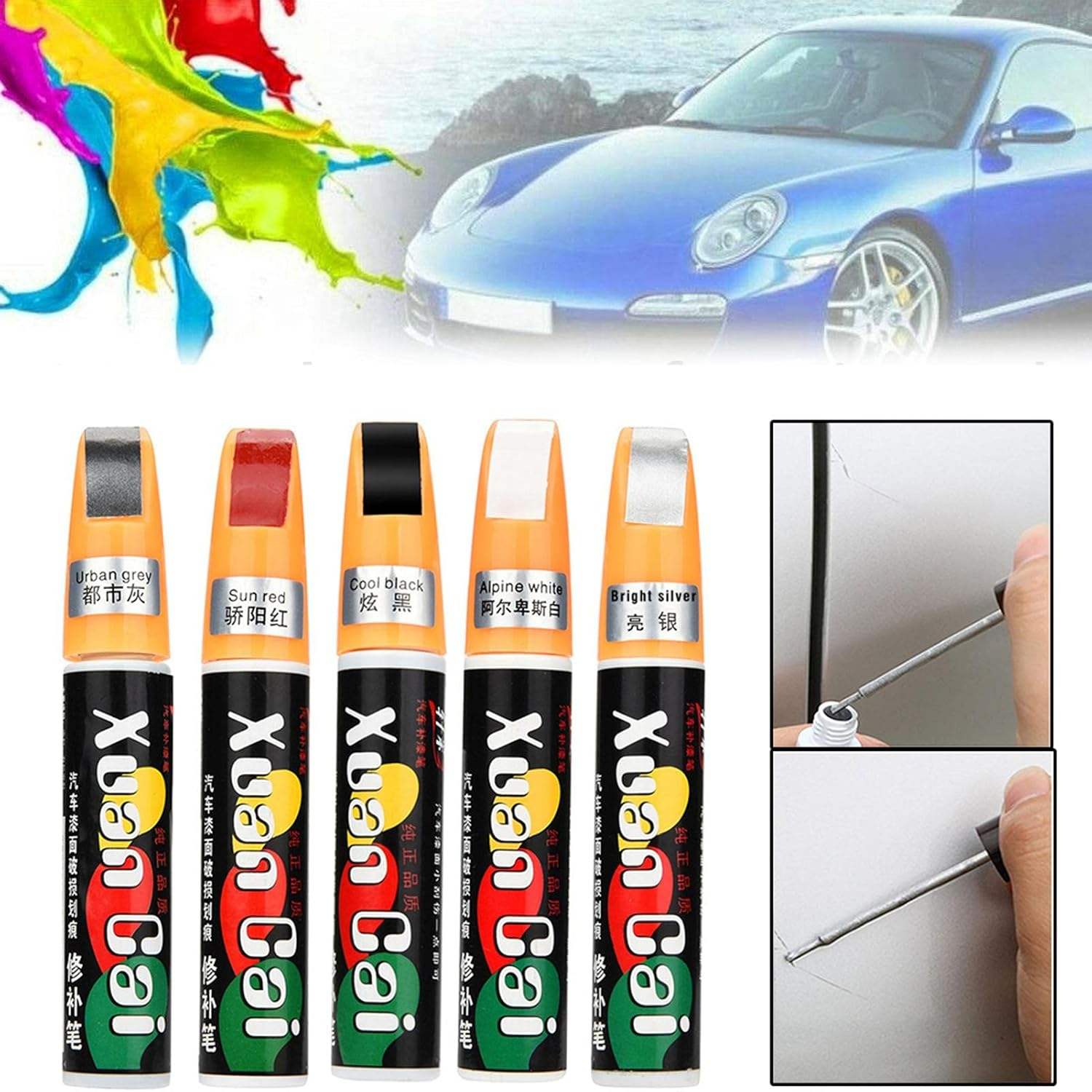 Auto Repair Paint, Car Scratch Repair, Repair Automotive Touchup Paint Pens, Automotive Car Scratch Touchup Paint, Paint Touch-Up Equipment Tool Professional Care for Various Autos image number 5