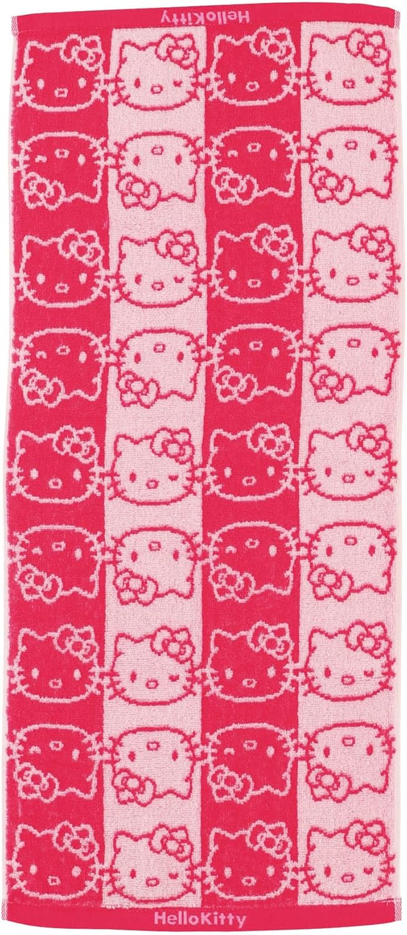 Marushin 3725013600 Bath Towel, Sanrio Hello Kitty Face Pattern, Cute
