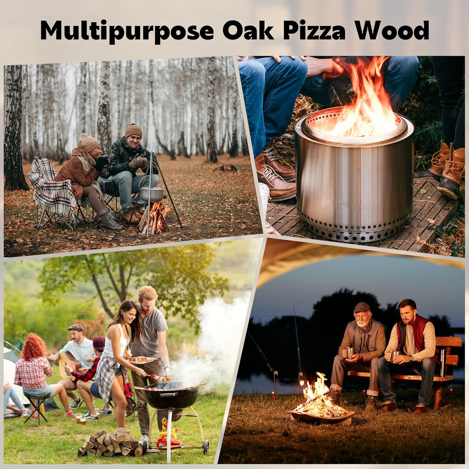 W&E Choice Pizza Oven Wood 12LB Kiln Dried Pizza Oven Cooking Logs 6-Inch Oak for Oven, Solo Stove, Camping Stove, Grill Wood Stick from USA image number 3