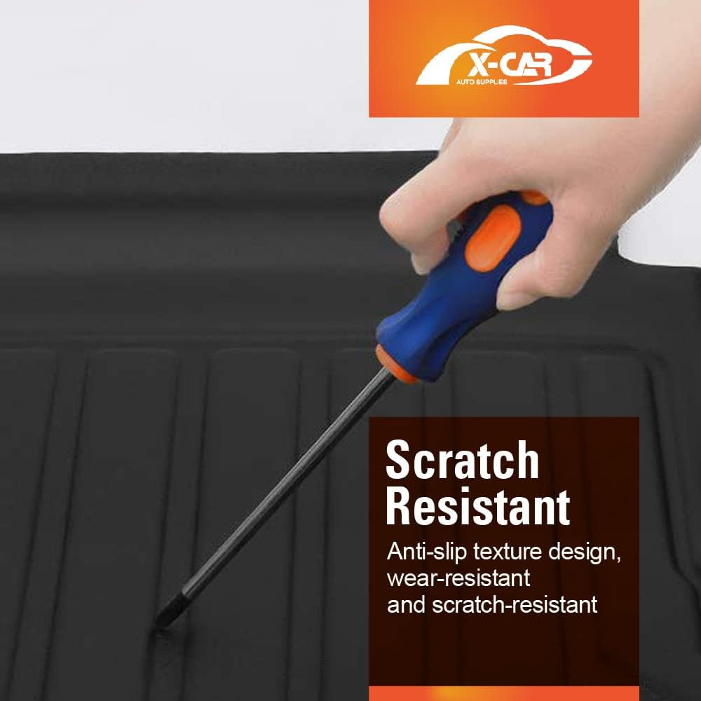 X-CAR Cargo Trunk Rubber Waterproof Mat Boot Liner Compatible with Mitsubishi Outlander 2012 2013 2014 2015 2016 2017 2018 2019 2020 ZJ ZK ZL image number 6