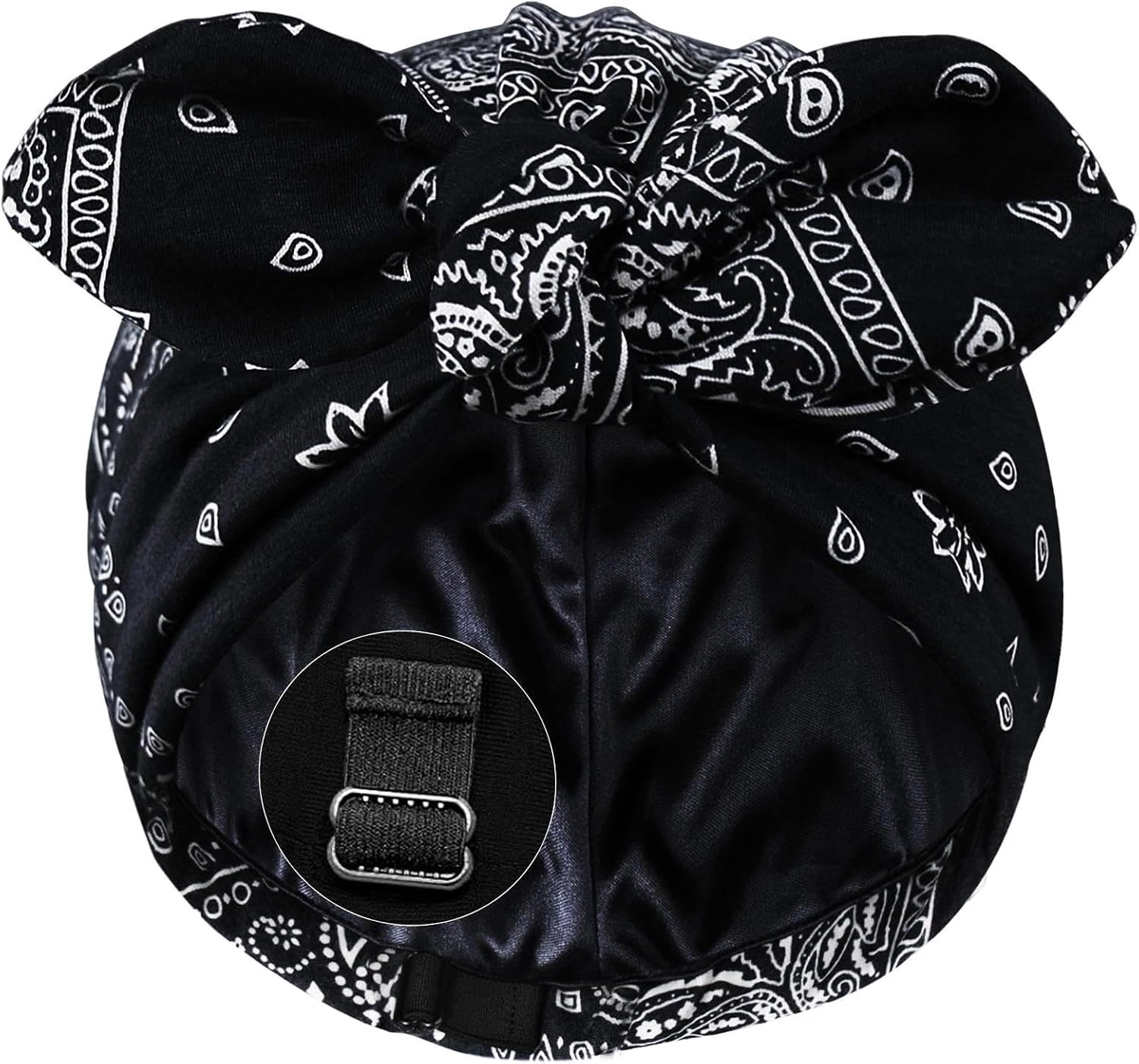 JOOTUEPO Satin Lined Hat for Women Hat Women'S Chemo Ultralight Breathable Headwear Silk Hood for Sleeping, Prevents Frizz & Hair Breakage, for Healthy Hair Overnight image number 5