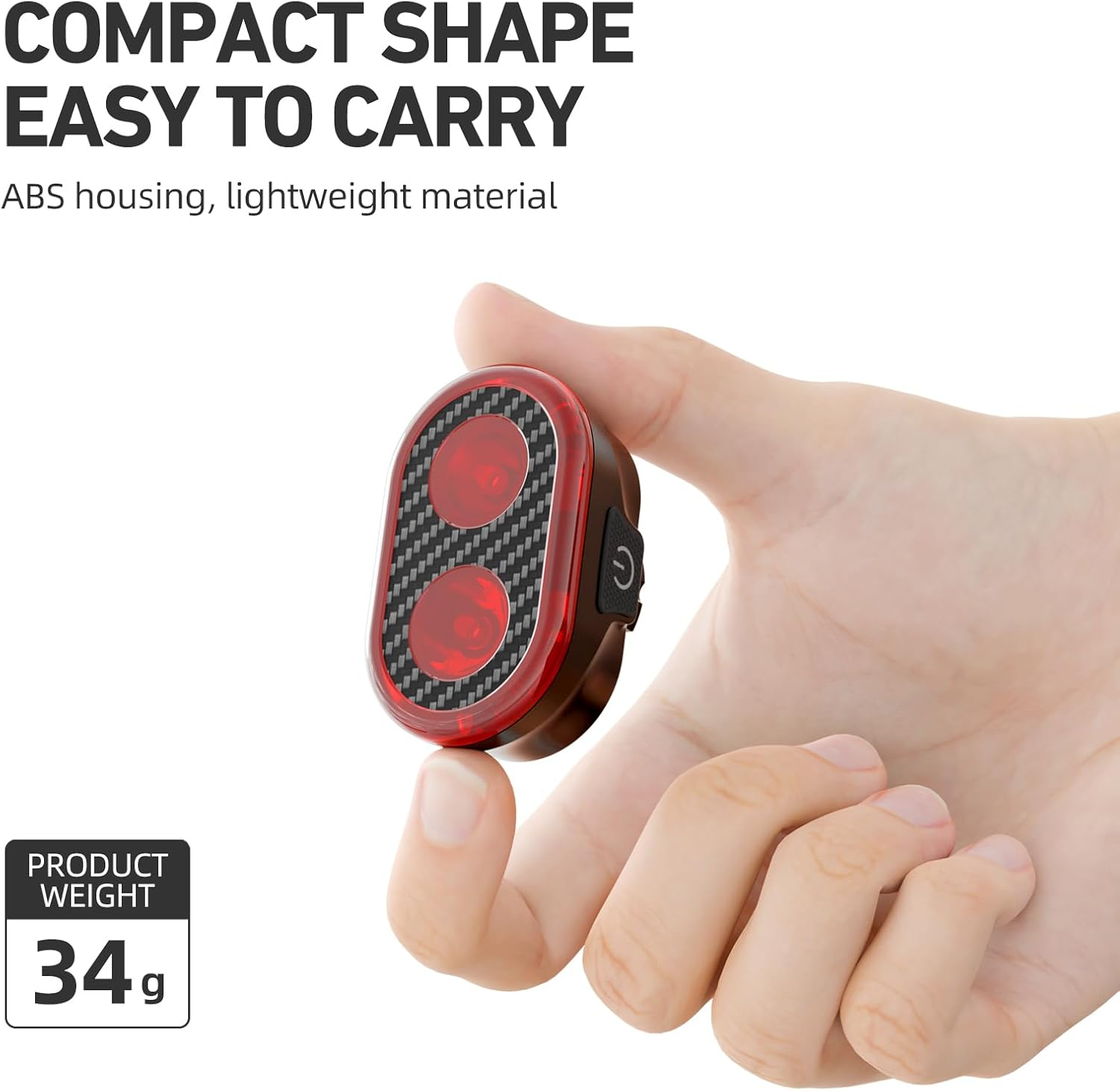 CYCLAMI Smart Bike Rear Lights，Brake Sensing Bicycle Lights,Type-C Rechargeable Super Bright Lights with 20 Flowing Modes,600Mah IPX6 Waterproof for Night Riding/Cycling Safety/Camping/Backpack