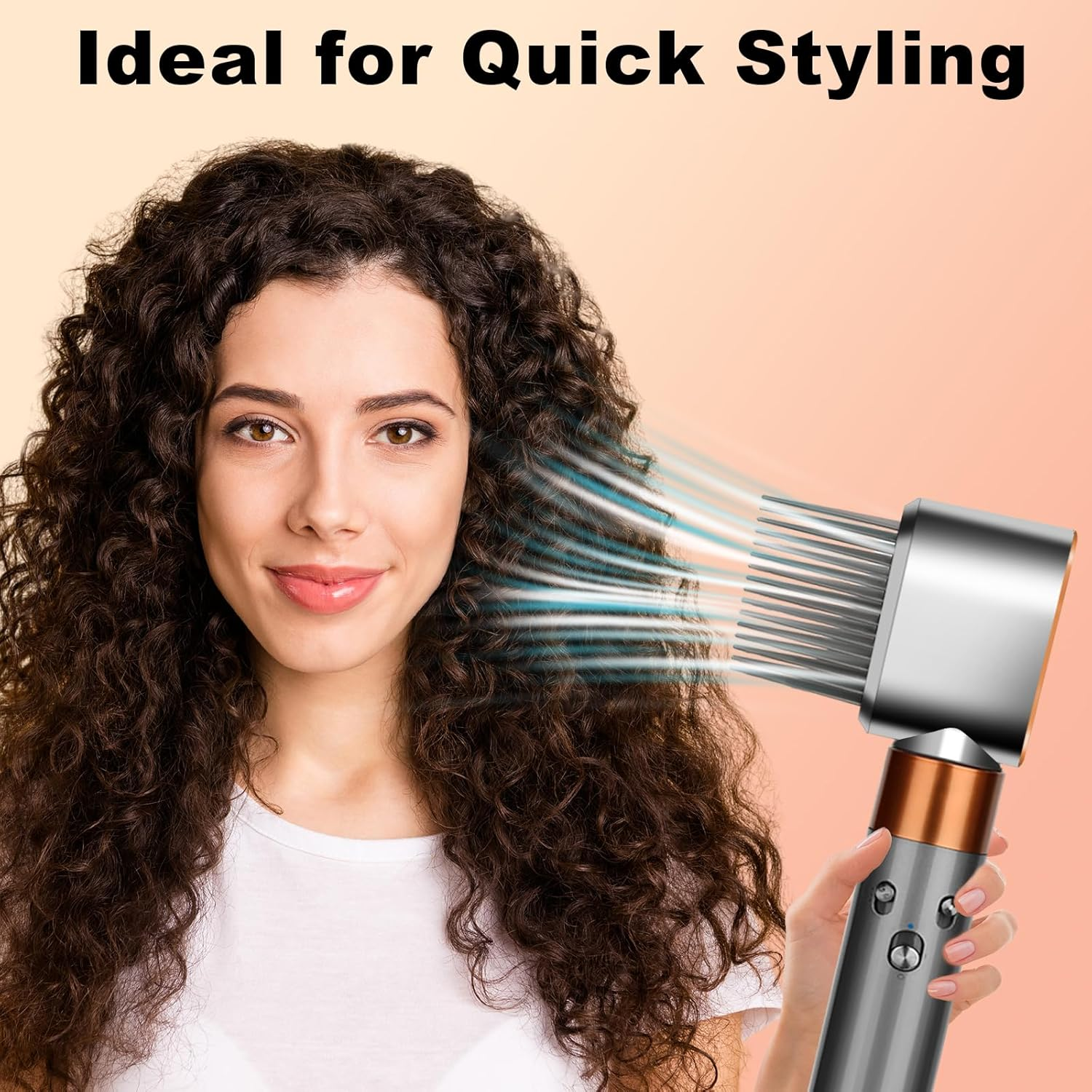 Wide-Tooth Comb Attachments for Dyson Airwrap Hs01/05,Pre-Styling Dryer Brush for Curly Coily Hair, Replacement Part for NO.971894-03 image number 3