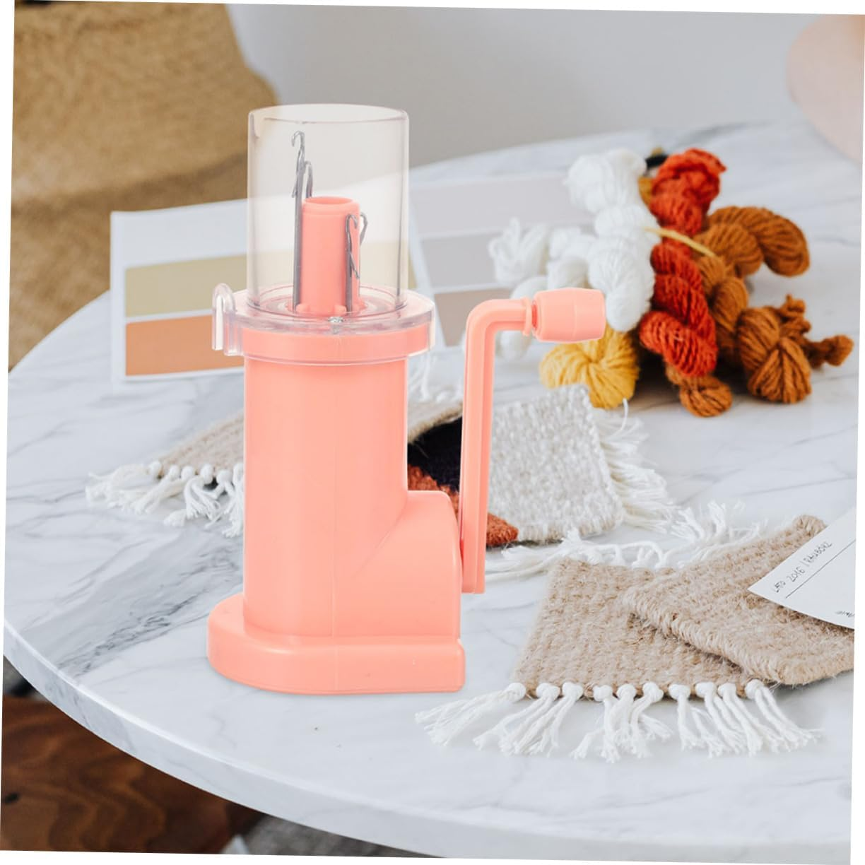 DOITOOL 2 Set Manual Handheld Braiding Tool Portable DIY Hand Knitting Weaving Machine for Beginners Precise Spiral Knot and Fishtail Braid Maker Compact Household Crafting Device With image number 5