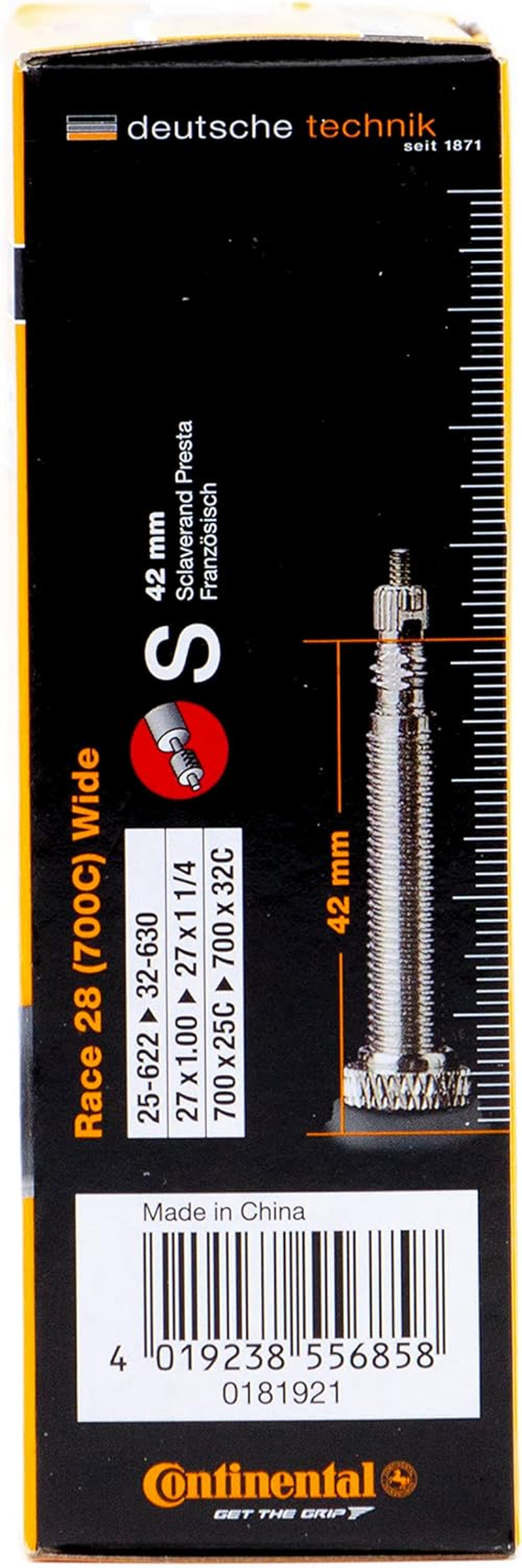 Continental Race 28 (700C) X 25/32C Presta Valve Inner Tube image number 3