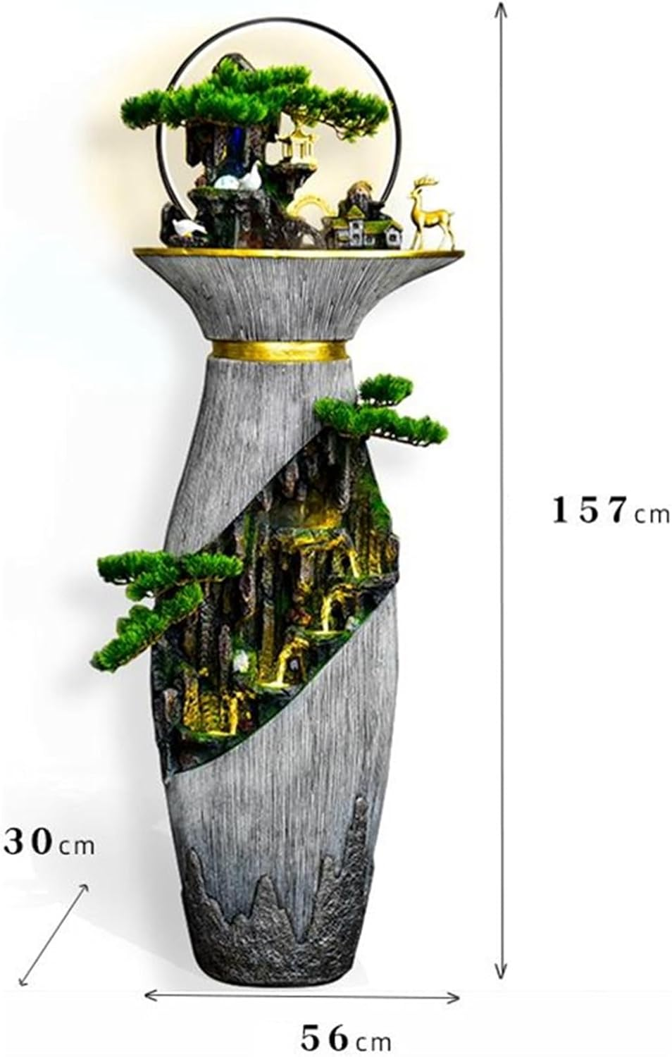 Outdoor Fountain Water Fountain Decoration, Floor Home, Living Room Courtyard Office