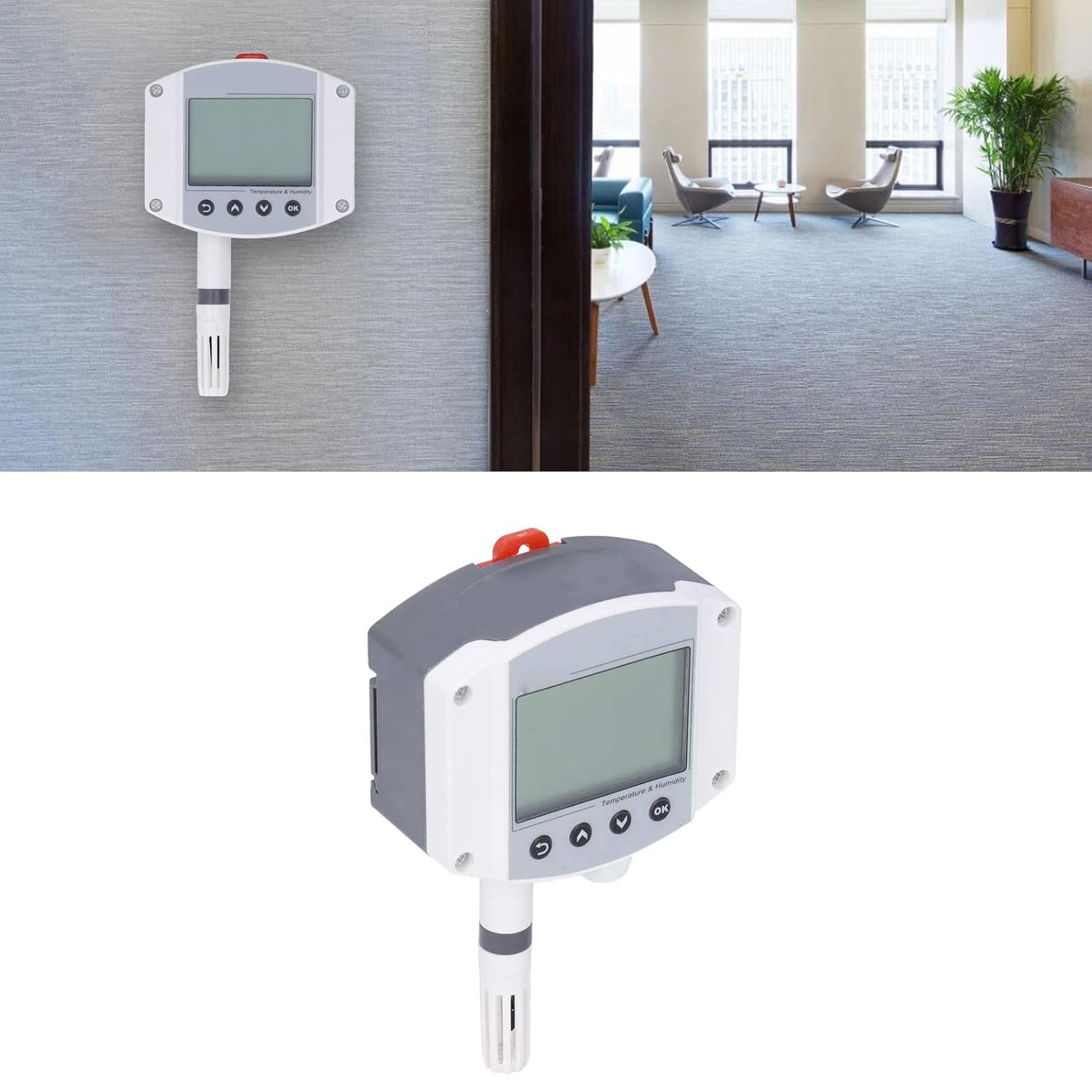 Temp & Humidity Sensor Transmitter with LCD, 4-20Ma Output, Wall-Mount for Industrial Monitoring &ndash; Accurate Climate Control image number 4