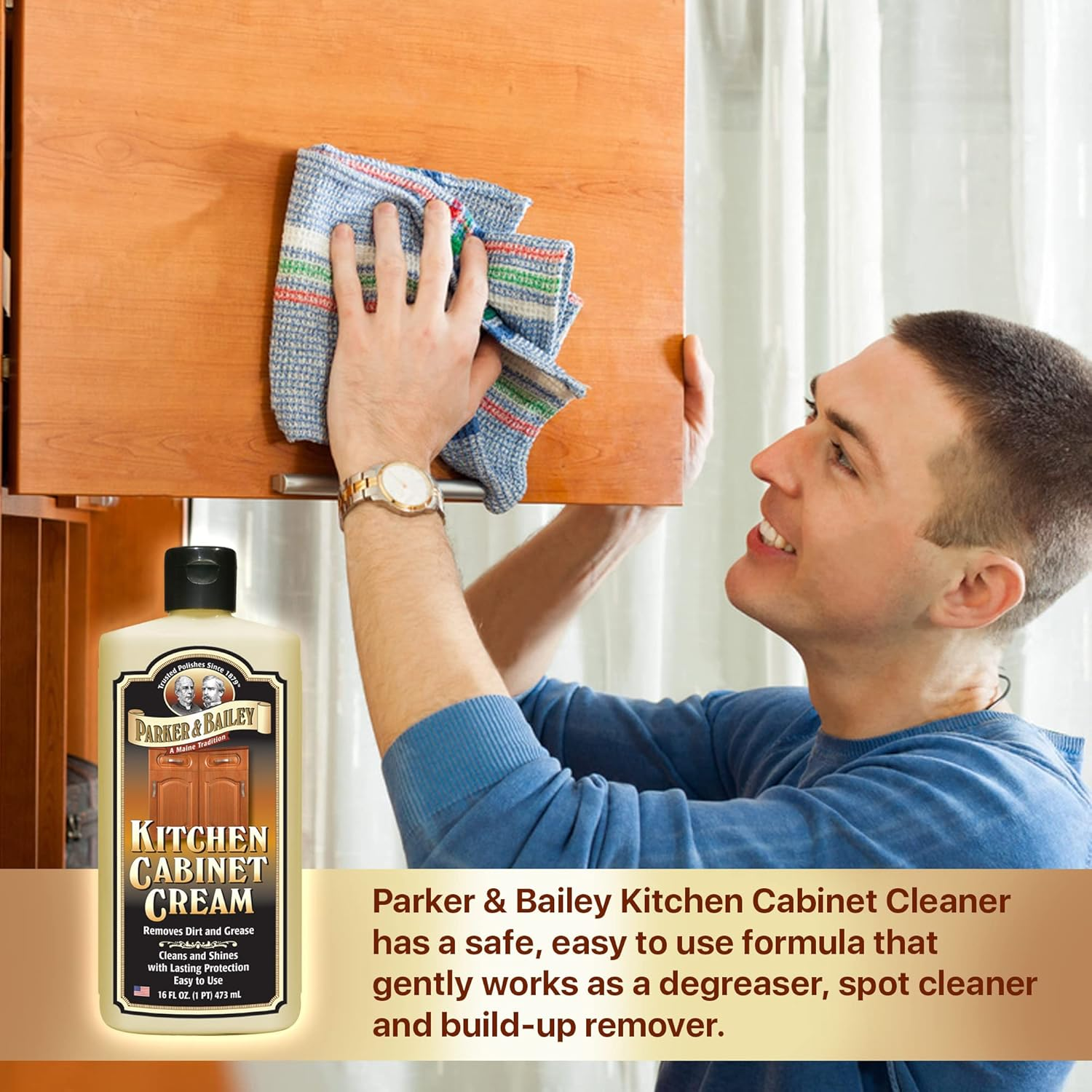 Parker Bailey Kitchen Cabinet Cream Woodcare, 1 Piece image number 5
