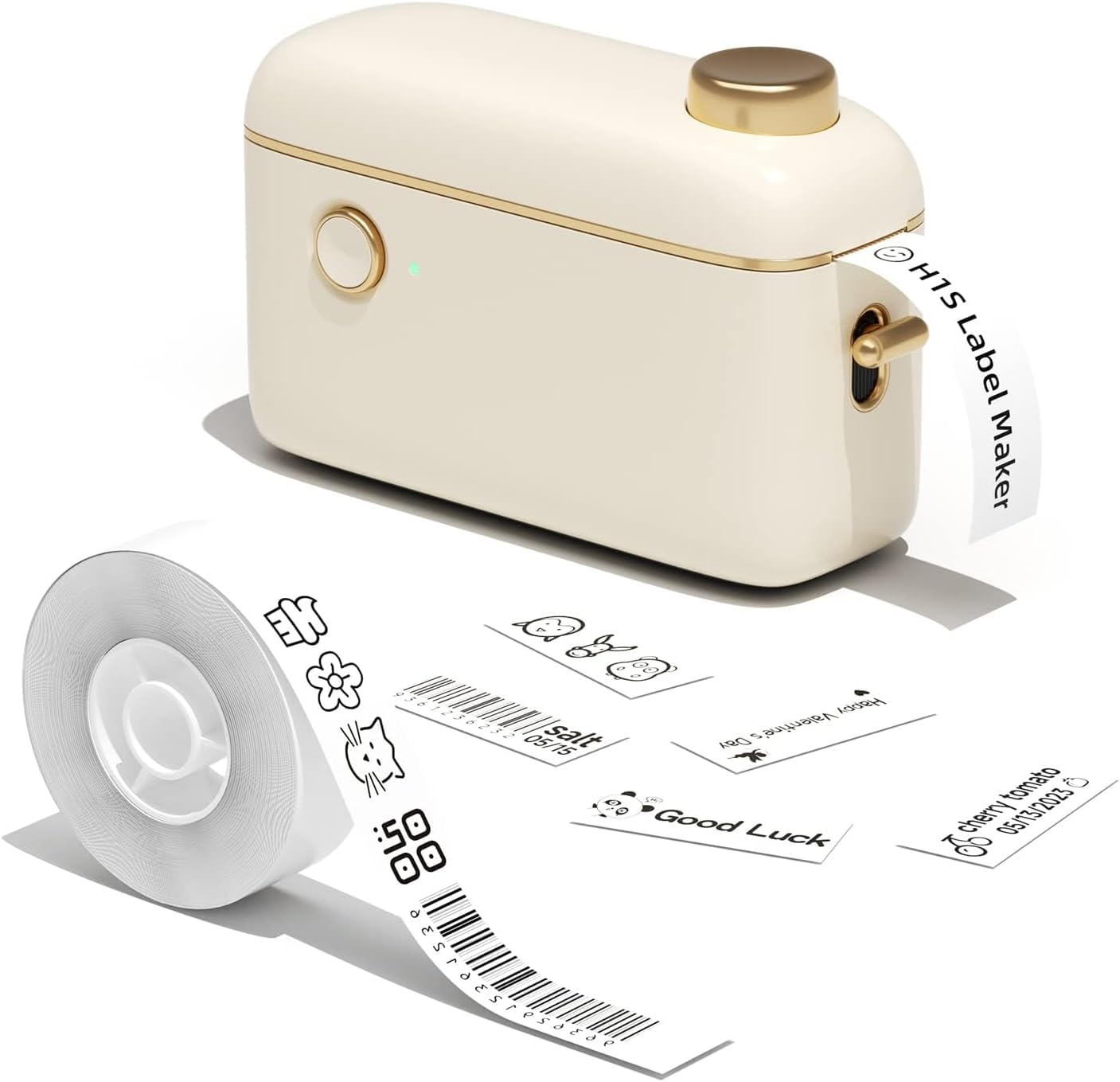 NIIMBOT H1S Label Maker Machine with Tape, Portable Rechargeable Thermal Label Printer, Compatible with 9/12/15Mm Tape, Built-In Cutter, Mini Label Printer for Home School Office Organization image number 1