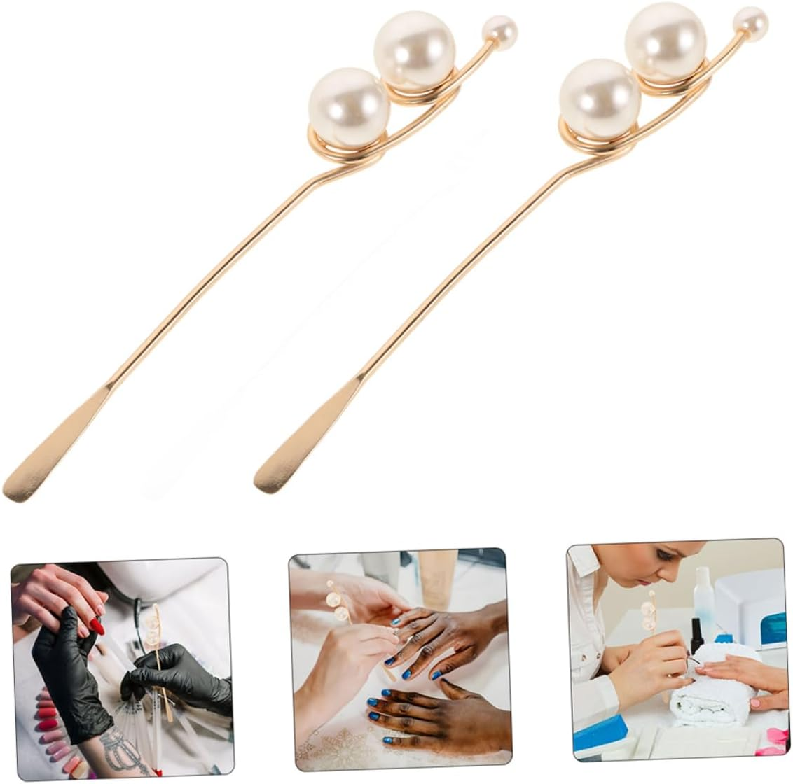 KAILIKETIY 2Pcs Nail Art Stirring Rod Mixing Spatula for Powder Liquid Glue Manicure Accessories Stir Stick for Nail Art Brushes image number 6