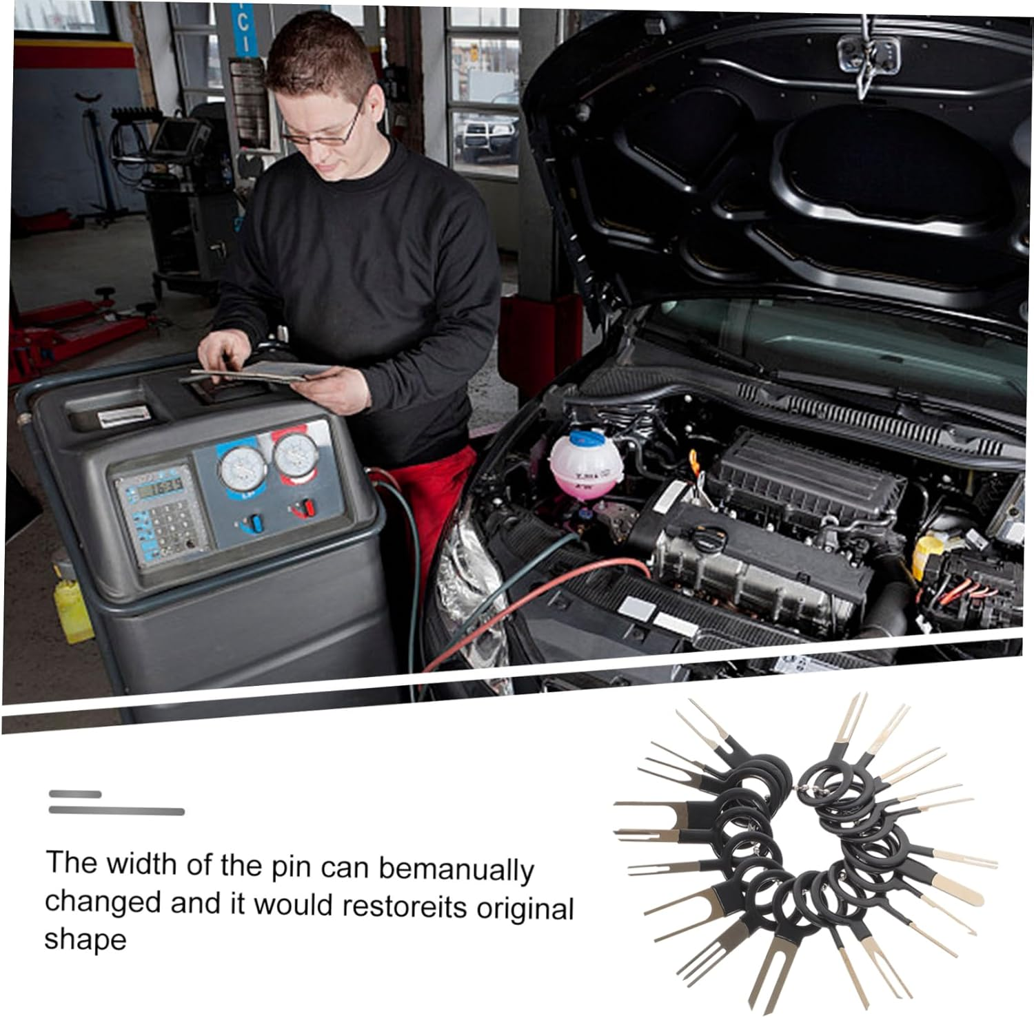 TINEASUR 73Pcs Automotive Terminal Removal Kit Pin Extractor Tool Set for Electrical Wire Harness Connector Repair image number 4