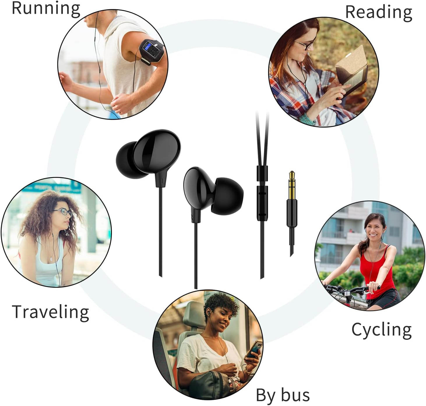 LEMEGA Earphones, Comfortable in Ear Earphones with Stereo Sound, for PR1/ PR2/DR1/DR3/CR2+/CR4 DAB Radio - Black image number 3