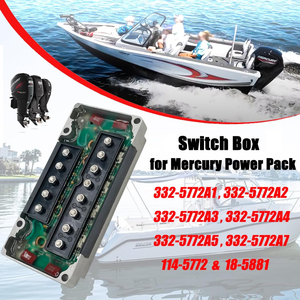 CDI for Mercury Outboard 4 Cylinder 40-125 HP Switch Box Power Pack 332-5772 A3- A7 image number 3