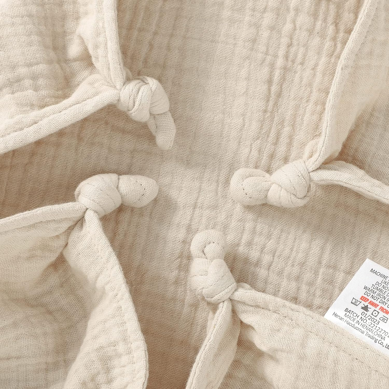 Okdiy Organic Cotton Muslin Lovies for Babies Bunny Lovey,Soft & Breathable Baby Lovey Security Blankets for Babies Boys and Girls Gifts image number 6