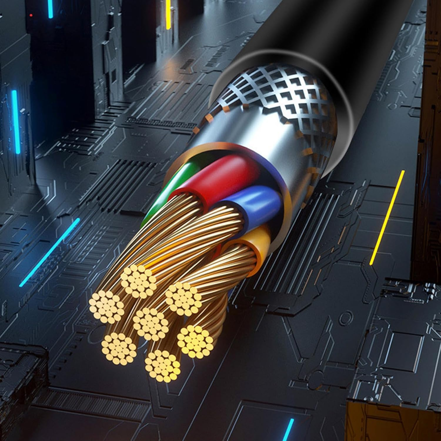 USB to C Cable Cable Bulk 10-Pack, 3.3Ft USB a to C Fast Charging & Data Sync Cable | 4-Core Durable Multi Pack for Phones, Office, Home image number 2