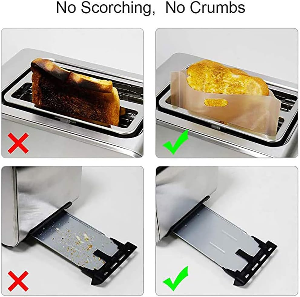 10PCS Reusable Toaster Bag Gluten Free Bread Bag Sandwich Toasting Brown Bags AU image number 5