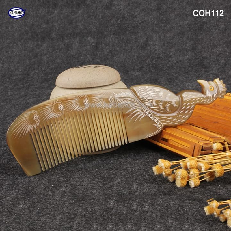 Peacock-Shaped Horn Comb image number 1