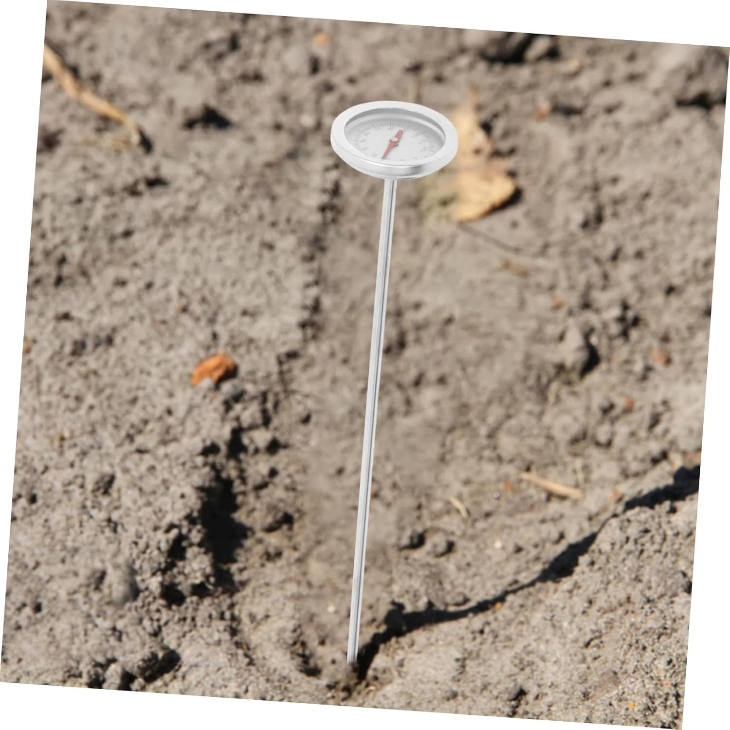 UPKOCH Portable Soil Thermometer for Gardening Stainless Steel Probe Accurate Compost Temperature Measurement Tool Use Backyard Garden Soil Temperature Gauge image number 3