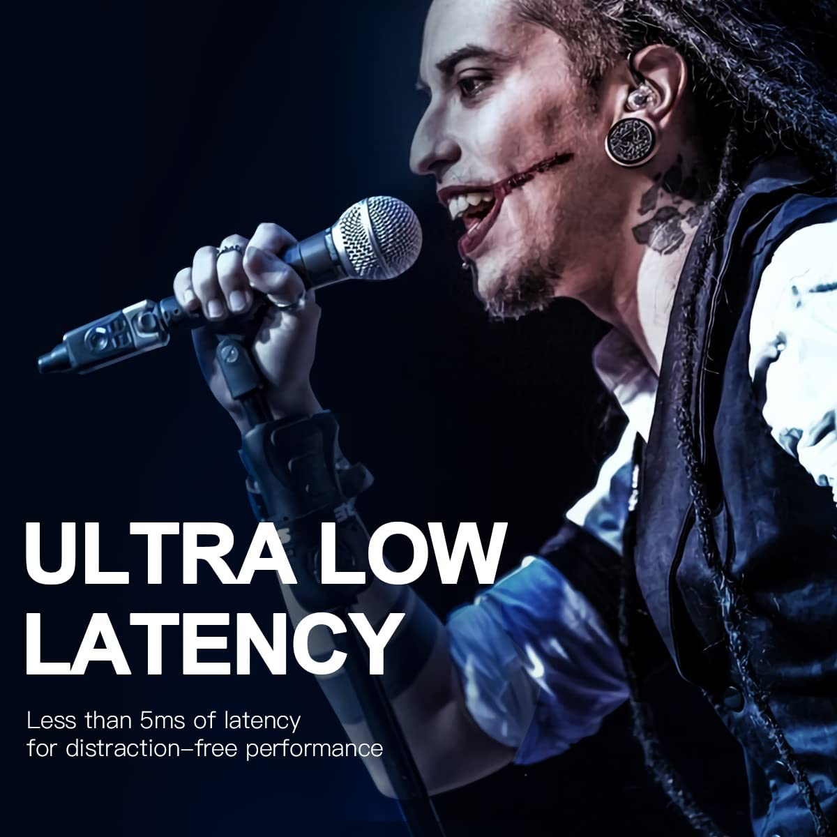 Xvive U3 Dynamic Microphone Wireless System with XLR Transmitter and Receiver image number 3