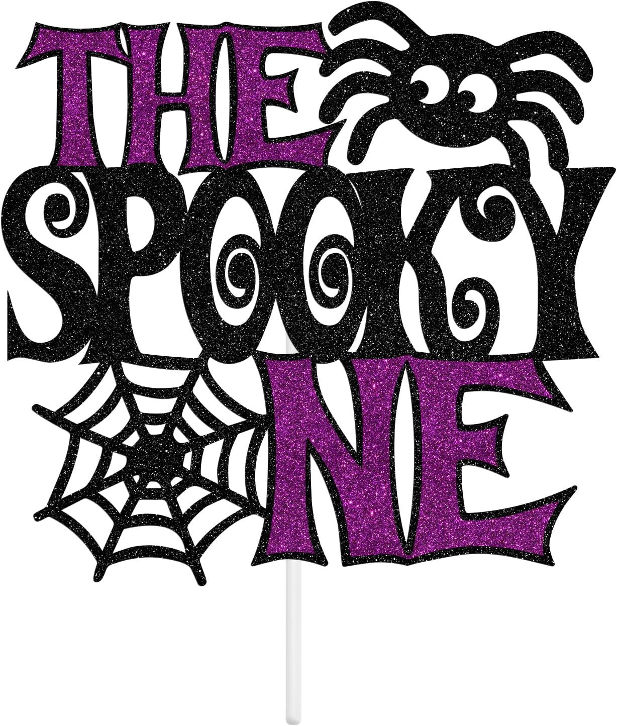 The Spooky One Cake Topper,Ghost Boo Bat Cake Decor, Halloween 1St Birthday/Baby Shower Party Decoration Supplies for Boys Girls image number 5