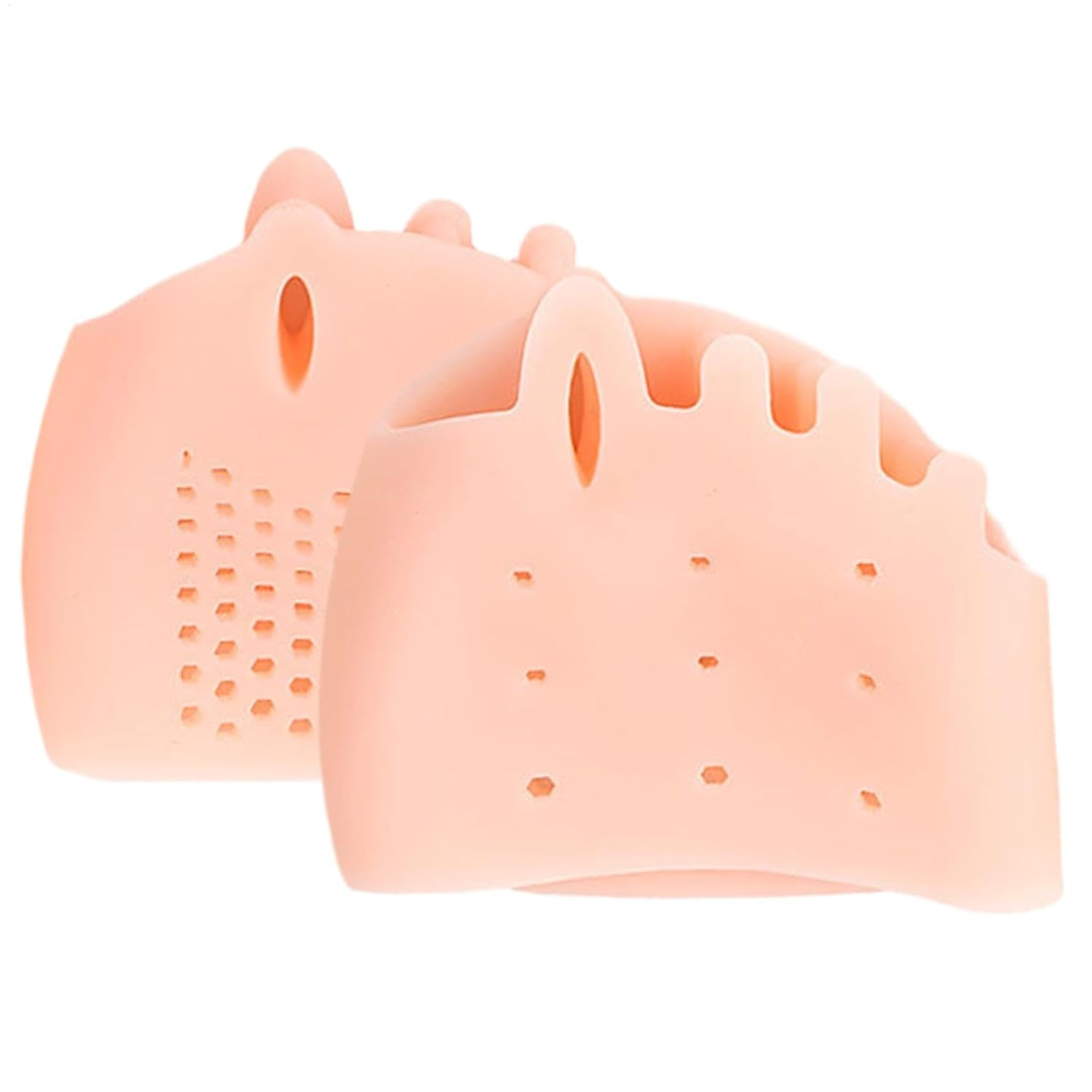 Silicone Toe Spacers - Silicone Five-Hole Toe Splitter - Five-Hole Design Correction Tool for Gym, Travel, Business Trip, and Home