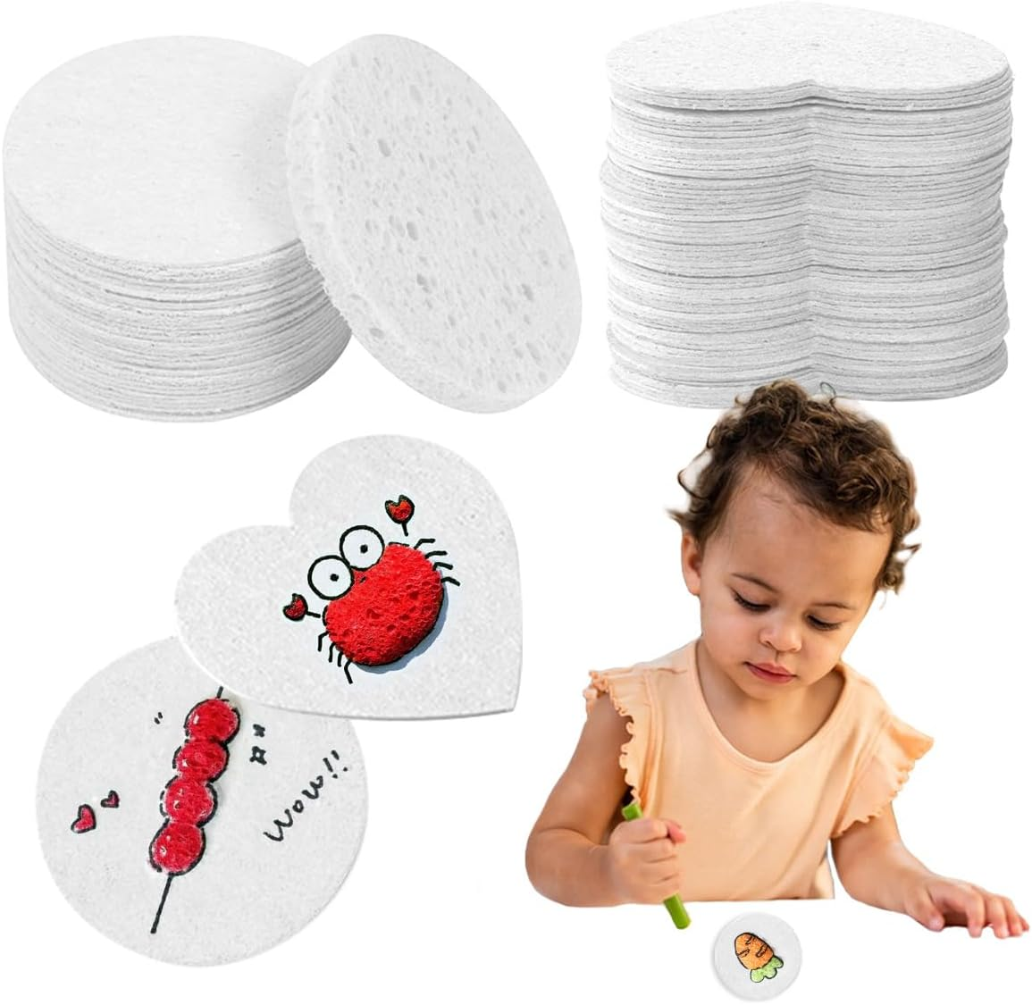 10Pcs Foam Texture Painting Paper for Crafts, DIY Arts Supplies,Funny Textured Sheets to Improve Kids' Drawing Ability image number 2