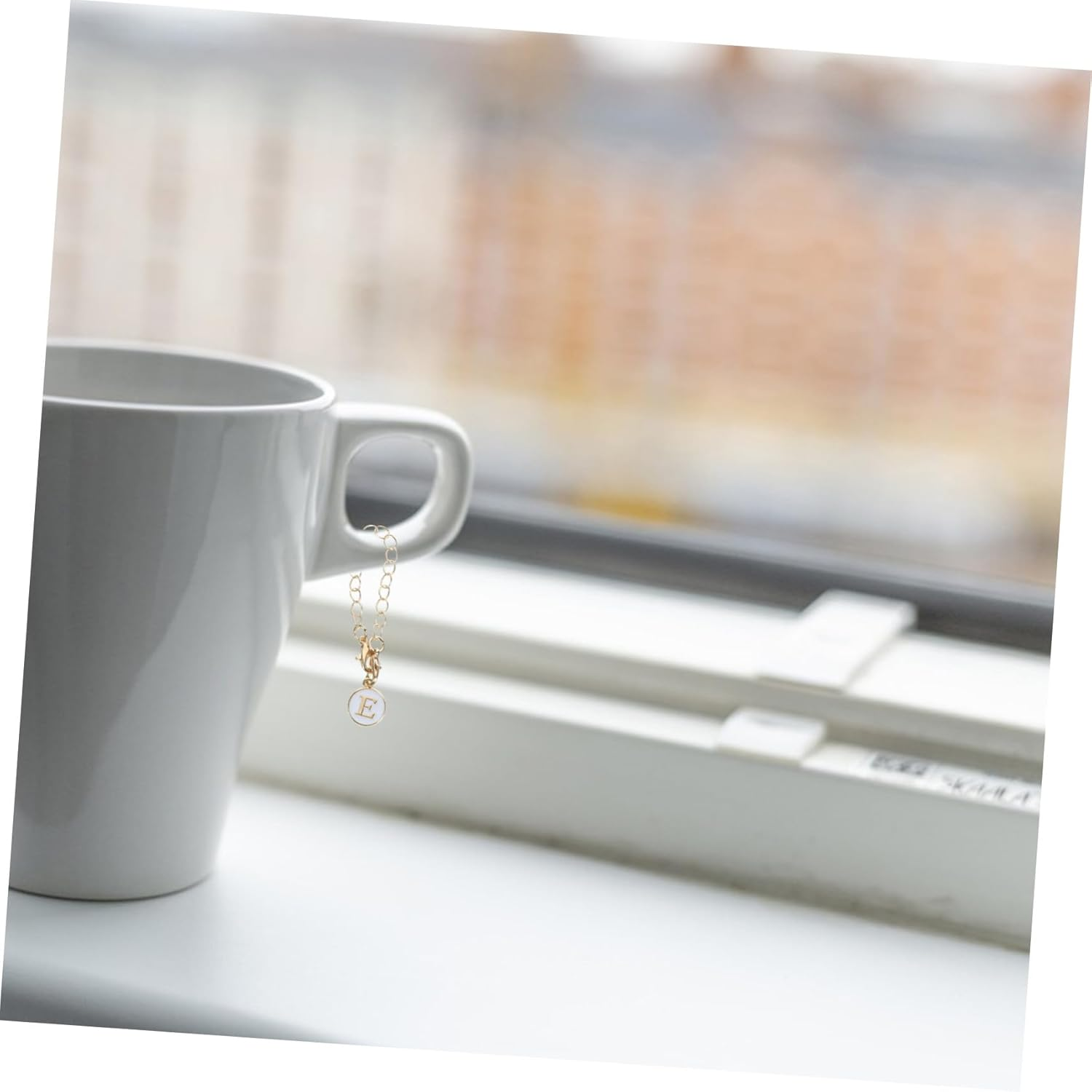 ORFOFE Alloy Letter Keychain with Chain Key Ring Pendant for Car Keys Pocket-Friendly Fashionable Accessory for Women and Teens image number 5