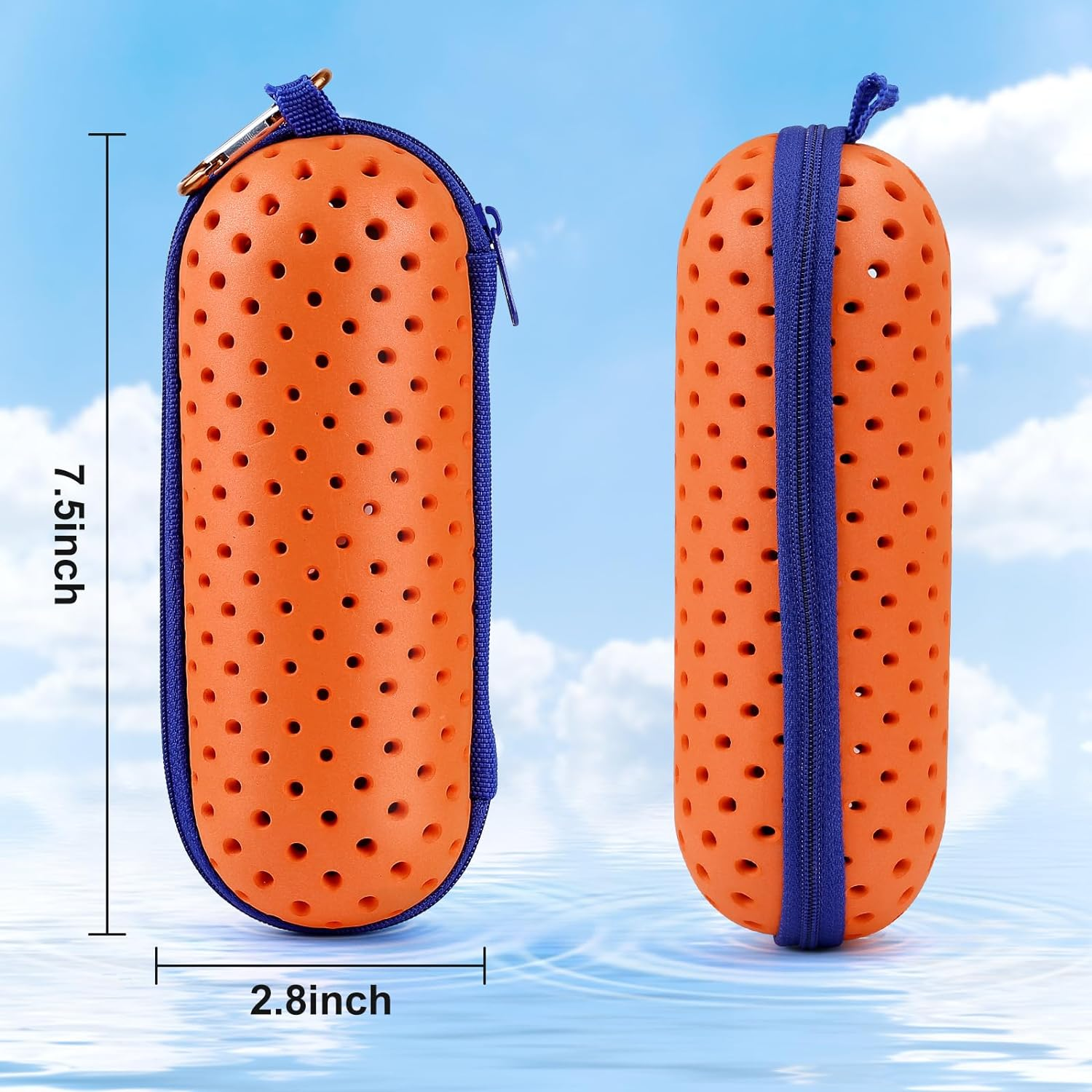 Jetmast Swim Goggle Case for Swimming Goggles, Sunglasses, Zipper Eyeglasses Case image number 3