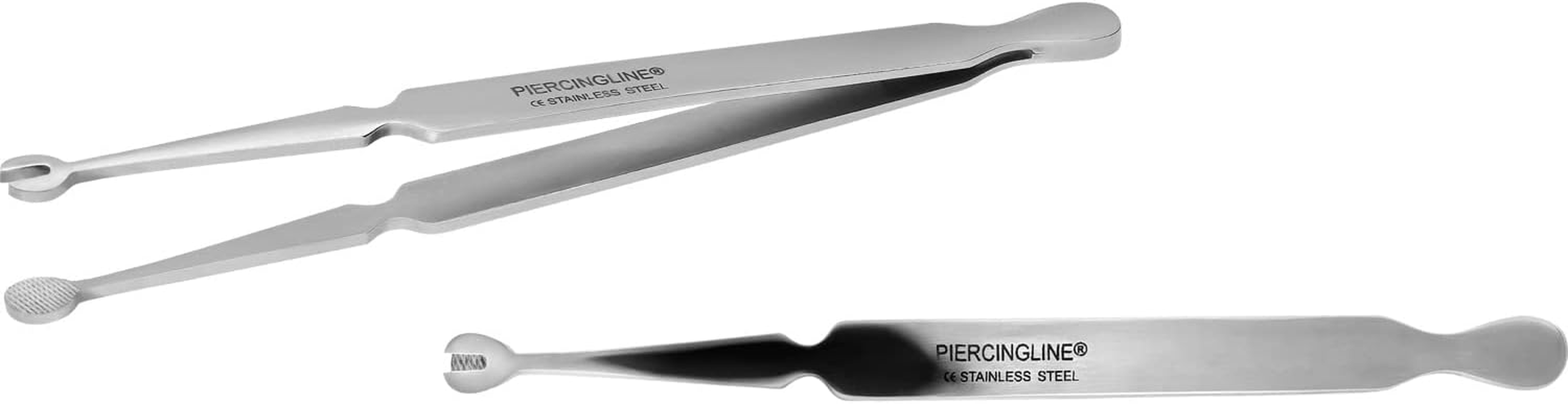 PIERCINGLINE Labret Piercing Tool Tweezers Ball Holder Stainless Steel image number 1