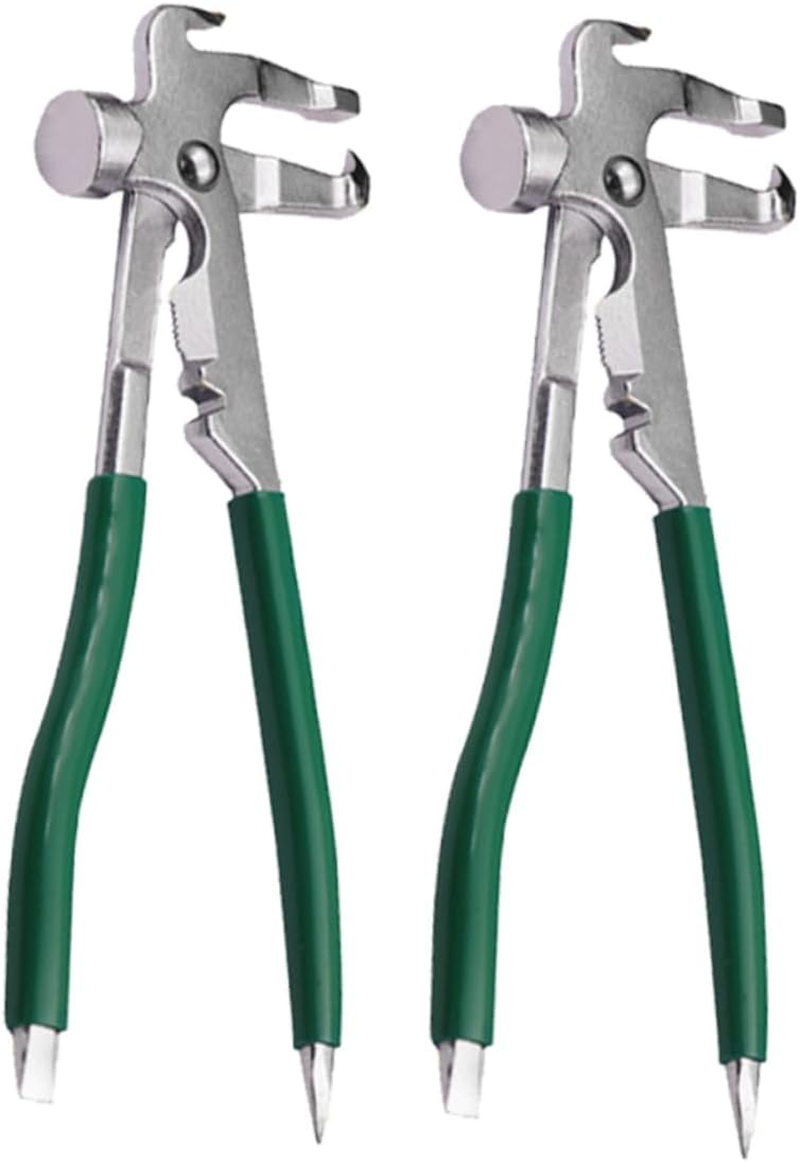 AKOOSY 2Pcs Automotive Wheel Weight Pliers with Ergonomic Nonslip Handle Alloy Steel Tire Balancing Tool for Wheel Alignment and Balance Heavy Duty Clip Weight Hammer image number 3