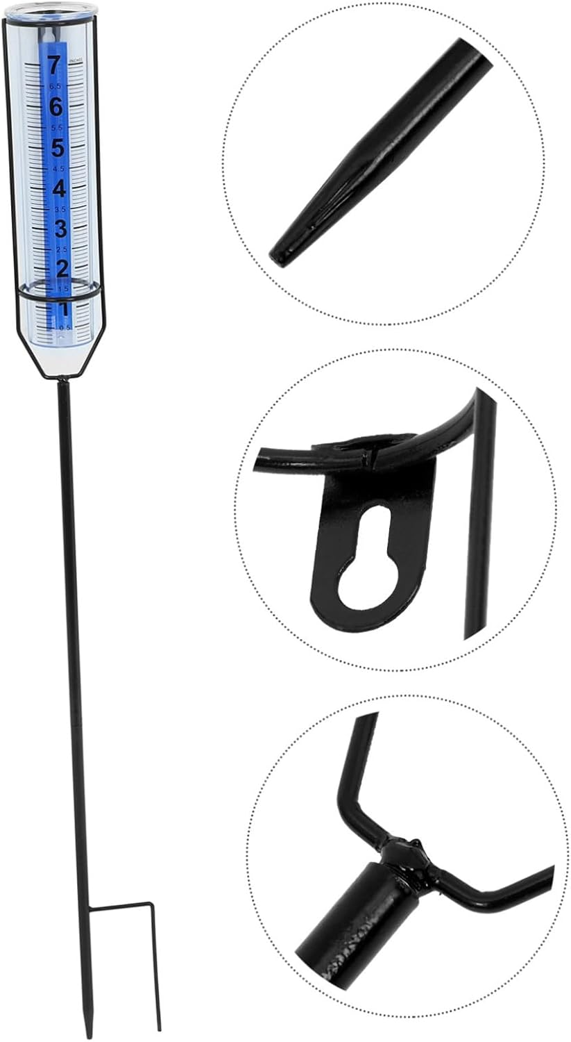 TEHAUX Large Outdoor Rain Gauge Freeze Protection Stake Mount for Accurate Water for Rain Measurement image number 4