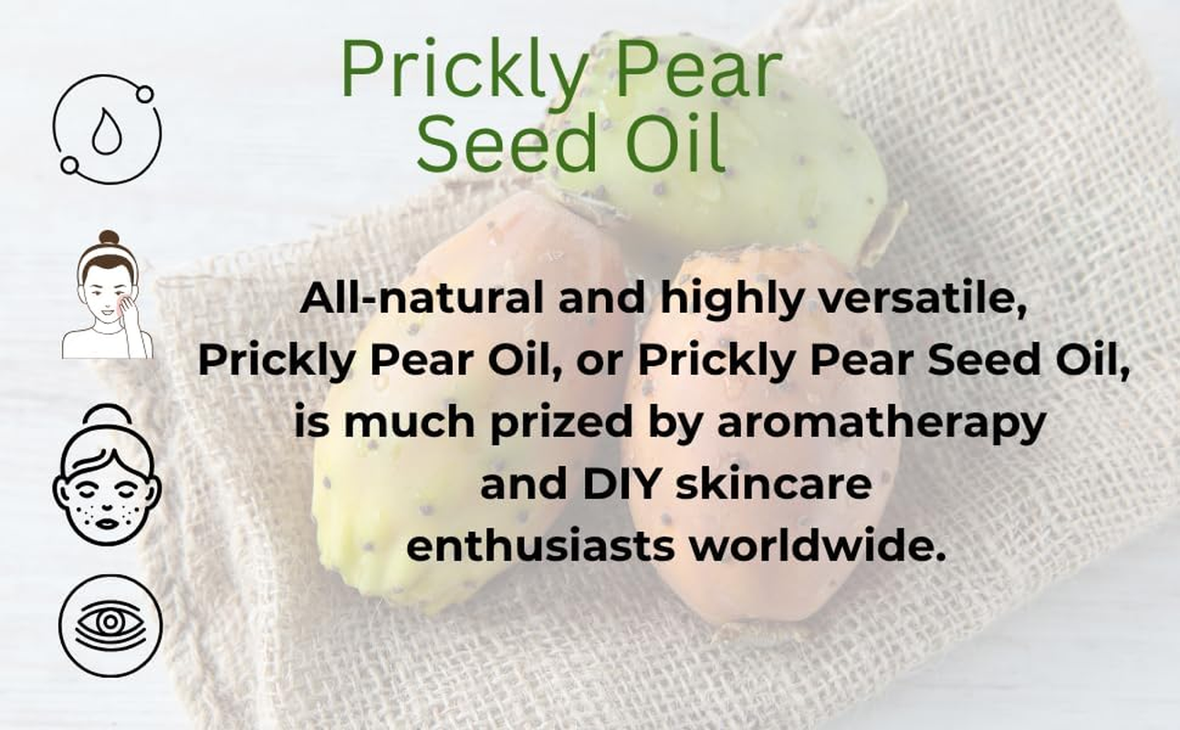 Purevivid Prickly Pear Seed Oil &ndash; 100% Pure Organic | Cold Pressed | Natural Multi-Purpose Oil | 50Ml Amber Glass Bottle with Dropper image number 3
