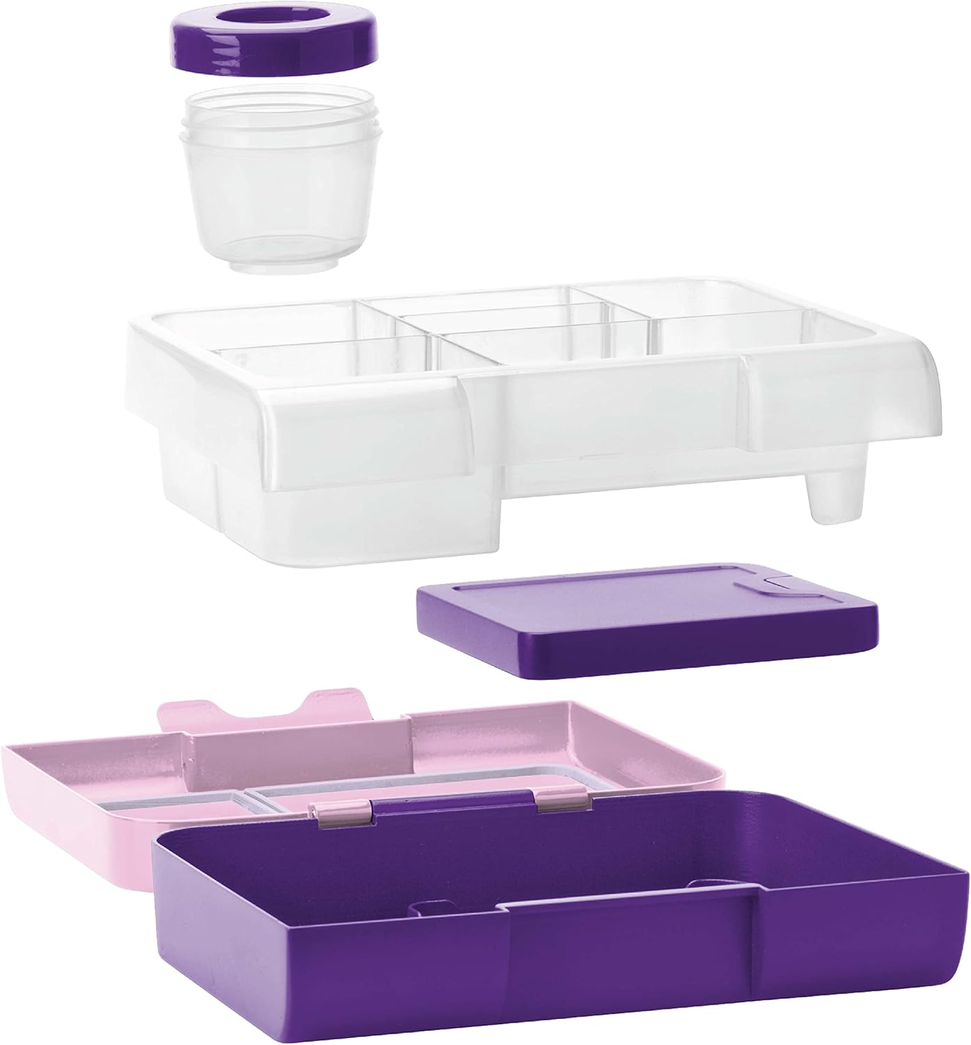 Smash Kids Bento Bite Lunch Box, Pink image number 5