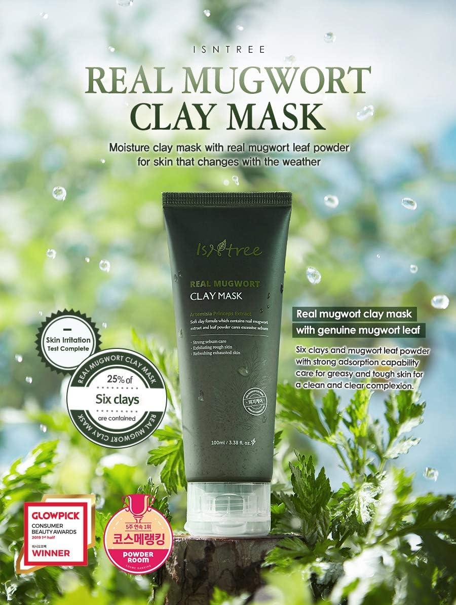 ISNTREE Real Mugwort Clay Mask image number 6