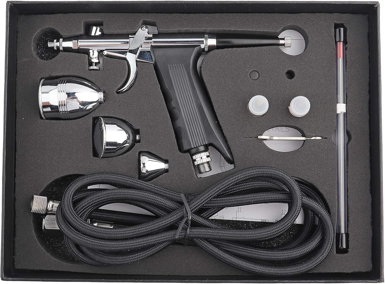 Paint Sprayer HVLP Spray Gun with Three Nozzles and Multiple Cups for Automotive Leather and Detailed Painting Projects image number 3