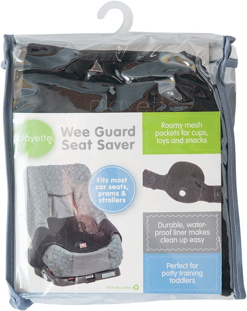 Playette Wee Guard, Black, Waterproof Car Seat Protector for Child Car Seat image number 2