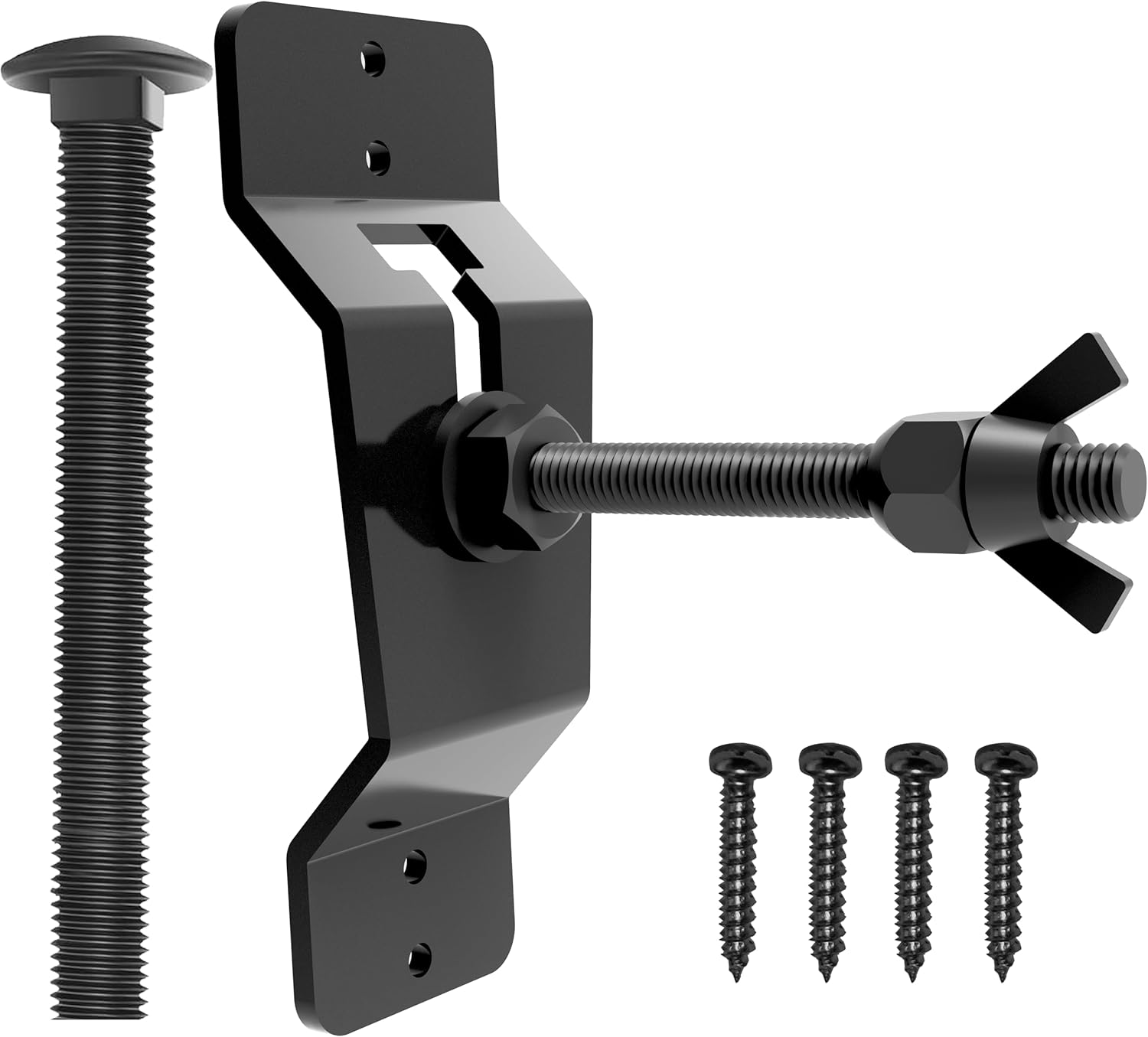 Adamoss Wall Mount Spare Tire Carrier Mount for Trailer,Spare Tire Carrier Bracket for Enclosed Trailer Accessories Spare Tire Holder for Trailer, Wheel Bracket Rack for Enclosed Trailer(Black)